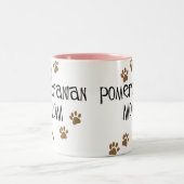 Spitz-Mama Zweifarbige Tasse (Mittel)