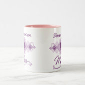 Spitz-Mama Zweifarbige Tasse (Mittel)