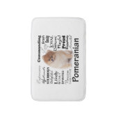 Spitz-Merkmal-Badematte Badematte (Vorderseite Vertikal)