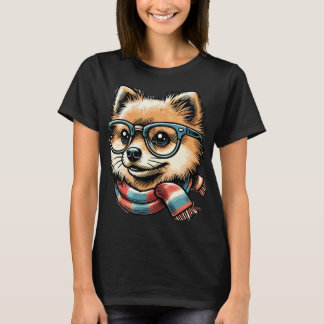 Spitz mit Brille T-Shirt