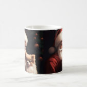 Spitz mit Weihnachtsmann Weihnachten Kaffeetasse (Mittel)