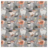 Spitz niedliche Halbhunde graue Stoff (Muster)