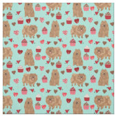 Spitz niedliche Valentine Liebe cupcakes Stoff (Muster)