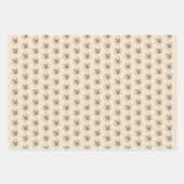 Spitz (Orange) Malerei - Originale Hundekunst Geschenkpapier Set (Vorderseite)