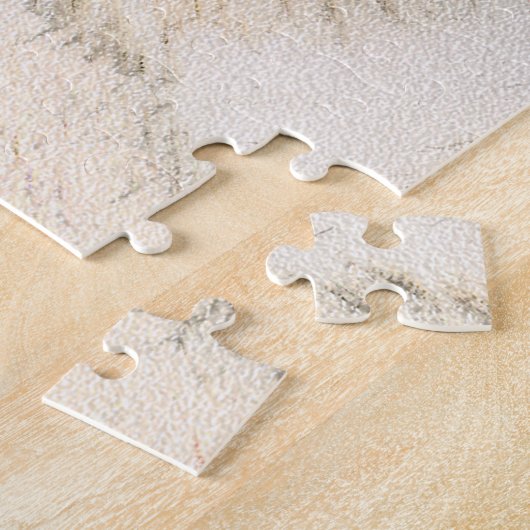 Spitz (Orange) Malerei - Originale Hundekunst Puzzle (Seite)