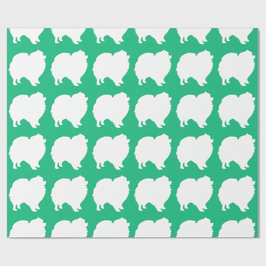 Spitz Packpapier Design Silhouette grün (Flach)