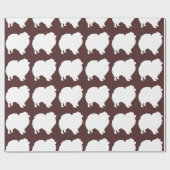 Spitz Packpapier weiß Silhouette braun (Flach)