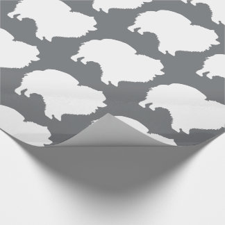 Spitz Packpapier weiß Silhouette grau