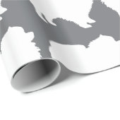 Spitz Packpapier weiß Silhouette grau (Rolleneckpunkt)