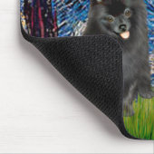 Spitz Pair (B+W)-Starry Night Mousepad (Ecke)