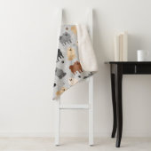 Spitz Paw-Drucke und Dog Bones Sherpa Blanket Sherpadecke (Beispiel)