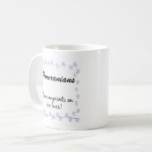 Spitz Pawprints Kaffeetasse (Vorderseite Links)