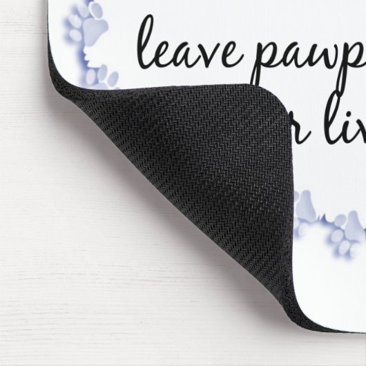 Spitz Pawprints Mousepad (Ecke)