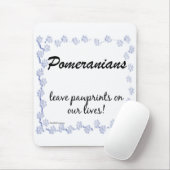 Spitz Pawprints Mousepad (Mit Mouse)