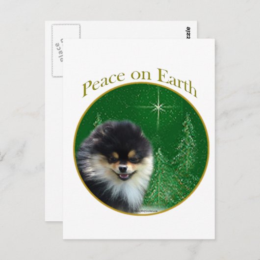 Spitz Peace Postkarte (Vorne/Hinten)