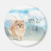 Spitz Personalisiert Magnet (Vorne)