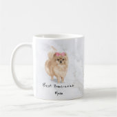 Spitz Personalisierte Hunde Tasse (Links)