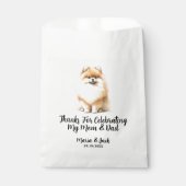 Spitz Pet Hochzeit Vollfarbig Geschenktütchen (Vorderseite)