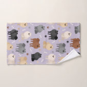 Spitz Pfoten und Dog Bones Badetuch Set (Handtuch)