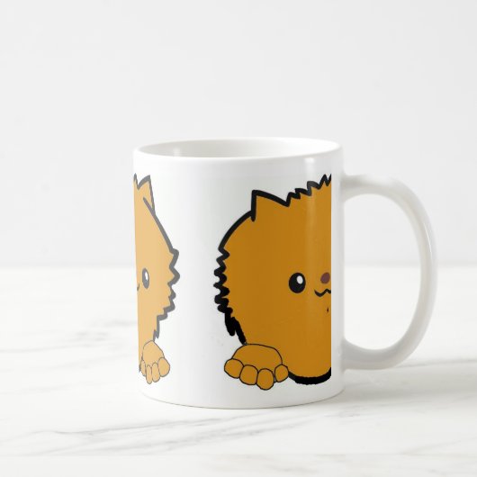 Spitz Pinkorange Kaffeetasse (Rechts)