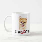 Spitz Pom Dog I Woof You Kaffeetasse (Links)