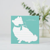 Spitz Pom Dog Welpe Danke Karte (Stehend Vorderseite)