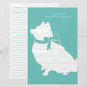 Spitz Pom Doppy Briefpapier (Vorne/Hinten)
