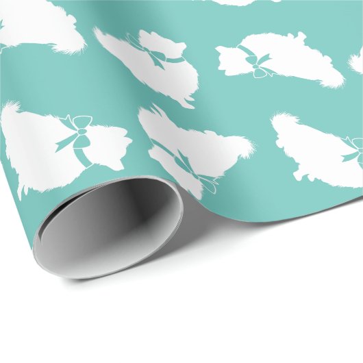 Spitz Pom Doppy Geschenkpapier (Rolleneckpunkt)
