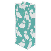 Spitz Pom Doppy Geschenktüte Für Weinflaschen (Rückseite Schrägansicht)