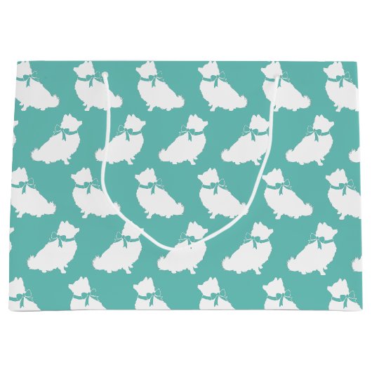 Spitz Pom Doppy Große Geschenktüte (Vorderseite)