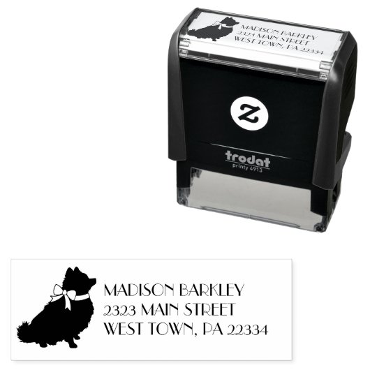 Spitz Pom Doppy Permastempel (Beispiel)