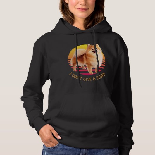 Spitz Pom ich gebe keinen Fluff 19 Hoodie (Vorderseite)