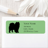 Spitz Pom Silhouette Rücksendeadresse (Insitu)