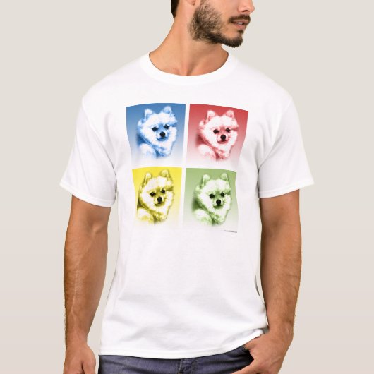 Spitz Pop Art T-Shirt (Vorderseite)
