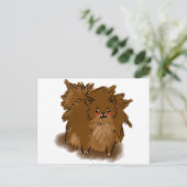 Spitz Postkarte (Stehend Vorderseite)