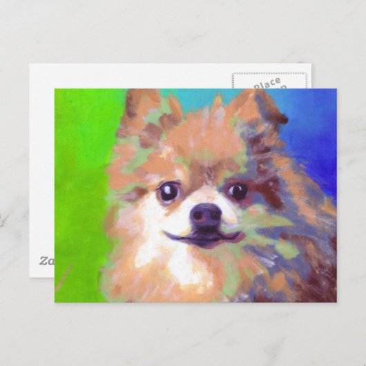 Spitz Postkarte (Vorne/Hinten)