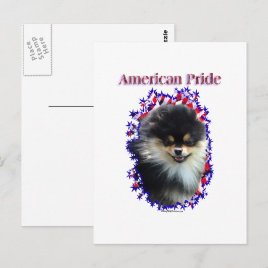 Spitz Pride Postkarte (Vorne/Hinten)
