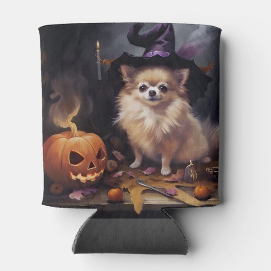 Spitz Pumpkins Halloween Beängstigend Dosenkühler (Rückseite)