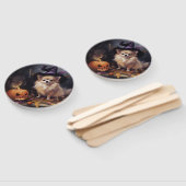 Spitz Pumpkins Halloween Beängstigend Fächer (Non-assembled)