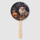 Spitz Pumpkins Halloween Beängstigend Fächer (Vorderseite)