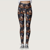 Spitz Pumpkins Halloween Beängstigend Leggings (Vorderseite)