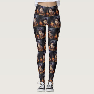 Spitz Pumpkins Halloween Beängstigend Leggings