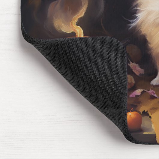 Spitz Pumpkins Halloween Beängstigend Mousepad (Ecke)
