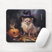 Spitz Pumpkins Halloween Beängstigend Mousepad (Mit Mouse)