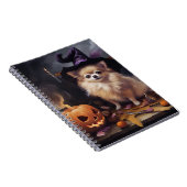 Spitz Pumpkins Halloween Beängstigend Notizblock (Rechte Seite)