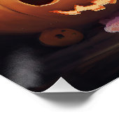 Spitz Pumpkins Halloween Beängstigend Poster (Ecke)