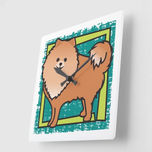 Spitz Quadratische Wanduhr (Winkel)