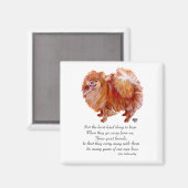 Spitz Rainbow Bridge Magnet (Vorderseite/Rückseite)