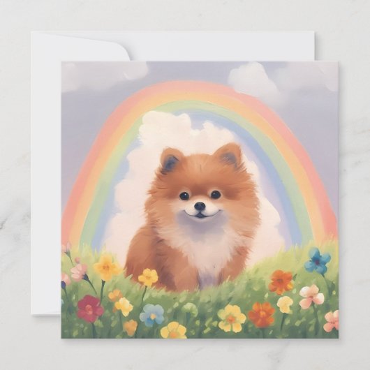 Spitz Rainbow Bridge Memorial Benutzerdefinierter (Vorderseite)