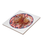Spitz Red White & Blue Fliese (Seite)